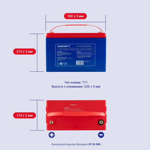 Батарея аккумуляторная Ippon IP 12-100 (1361425)