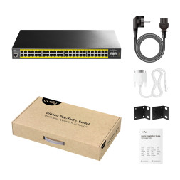 Коммутатор Cudy GS2048PS4 (48 x RJ45 1G, 4 x SFP 10G, PoE 720 W)