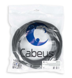 Кабель Cabeus FTP-4P-Cat.6-SOLID-OUT-LSZH-UV-20 (12207c-8) (F/UTP, CAT.6, LSZH, 20 м, черный)