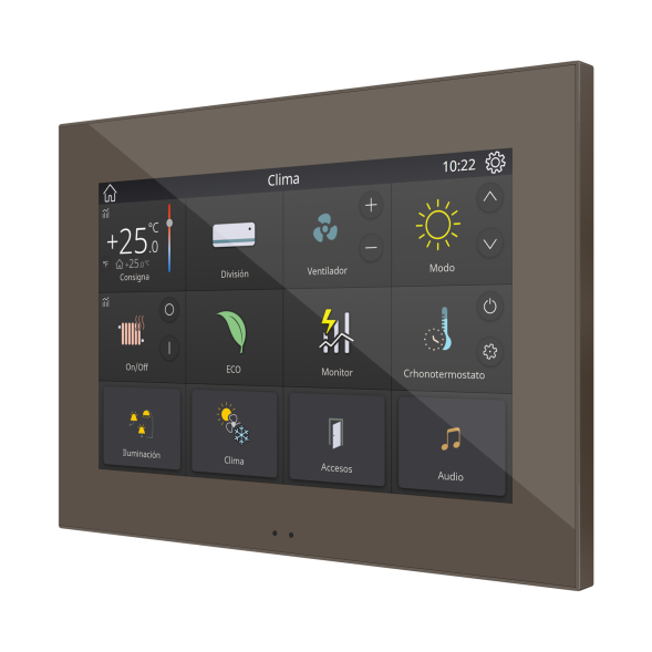 Панель управления Zennio Z70 v2 (ZVIZ70V2M) (Мокка)