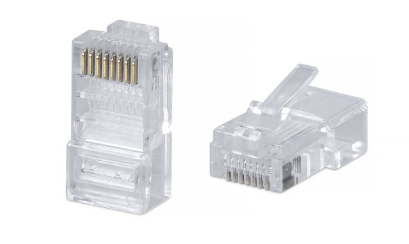Коннектор Cabeus 8P8C-FC (RJ45, CAT.5E, сквозной) (10794c)