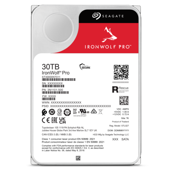 Жесткий диск Seagate IronWolf Pro ST30000NT011 (30 TB, 3.5&quot;, SATA 3.0, для NAS)
