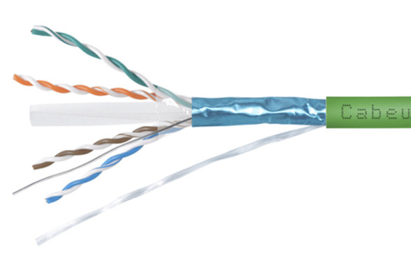 Кабель Cabeus FTP-4P-Cat.6-SOLID-LSLTx-GN-50 (12205c-6) (F/UTP, CAT.6, LSLTx, 50 м, зеленый)