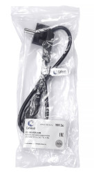 Кабель силовой оконцованный Cabeus PC-186-VDE-0.6M (9013c) (C13–Schuko, 6 A, 3x0.75 мм², 0.6 м, черный)