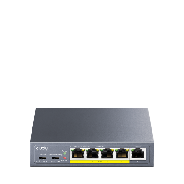 Коммутатор Cudy GS1005P (5 x RJ45 1G, PoE 60 W)