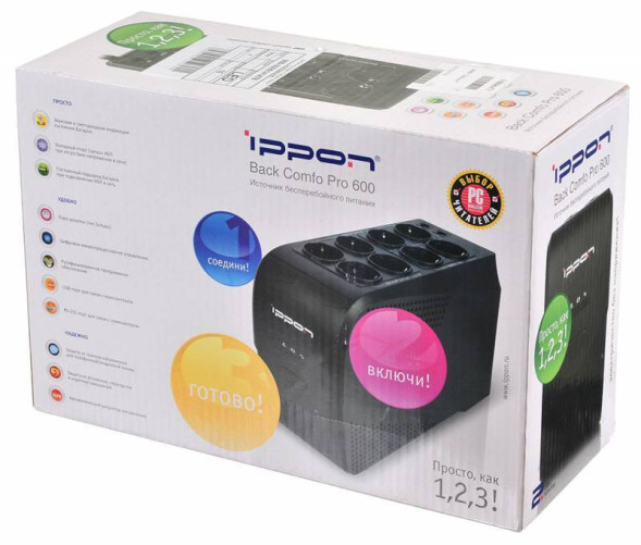 ИБП Ippon Back Comfo Pro 600