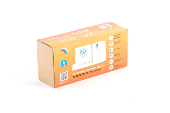 Термостат комнатный Бастион TEPLOCOM TS-2AA/3A-RF (914)
