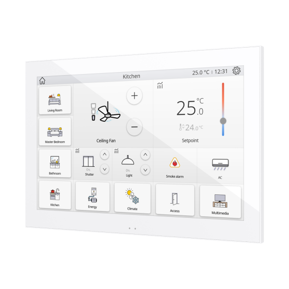 Панель управления Zennio Z100 (ZVIZ100W) (Белый)