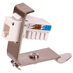 Рамка на DIN-рейку Lanmaster LAN-DRF-1OK-M (1 x Keystone Jack, металлическая)