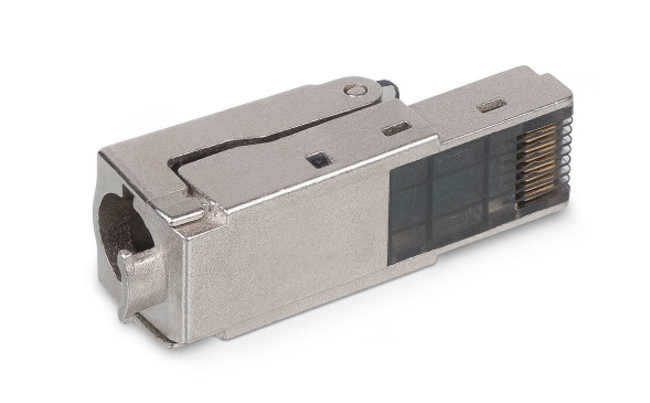 Коннектор Cabeus 8P8C-SH-C6+-TWP (RJ45, CAT.6A, экранированный, под толстую жилу, полевая оконцовка) (8956c)