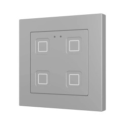 Выключатель Zennio Tecla RGB 55 X4 (ZVITR55X4S) (Серебро)