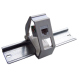 Рамка на DIN-рейку Lanmaster LAN-DRF-1OK-WH (1 x Keystone Jack, белая)