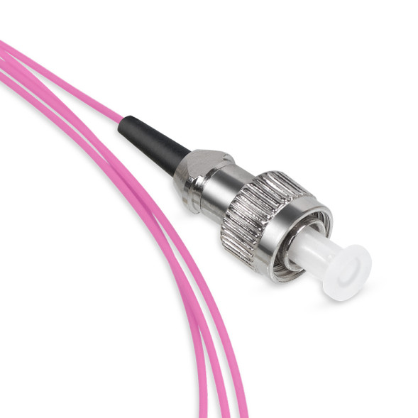 Пигтейл волоконно-оптический Cabeus PT-FC-50-OM4 (MM, 50/125, FC/UPC, LSZH, 1.5 м, розовый) (8716c)