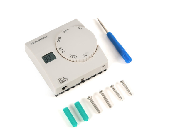 Термостат комнатный Бастион TEPLOCOM TS-2AA/8A (911)
