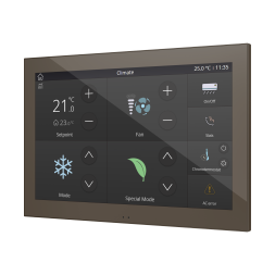 Панель управления Zennio Z100 (ZVIZ100M) (Мокка)