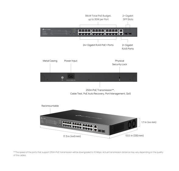 Коммутатор TP-Link Omada ES228GMP
