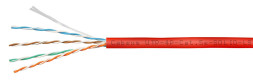 Кабель Cabeus UTP-4P-Cat.5e-SOLID-LSZH-RD-25 (9778c-7) (U/UTP, CAT.5E, LSZH, 25 м, красный)