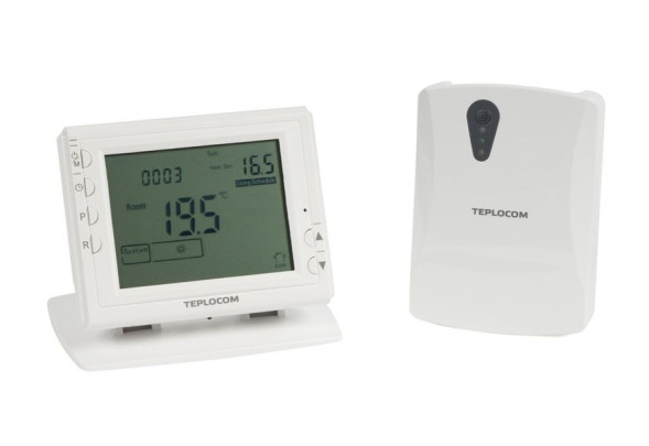 Термостат комнатный Бастион TEPLOCOM TS-PROG-2AA/3A-RF (915)