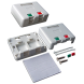 Корпус розетки накладной Lanmaster LAN-SA2/S-WH (2 x Keystone Jack, со шторками, белый)