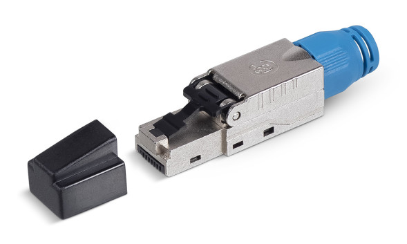 Коннектор Cabeus 8P8C-SH-C8-TWP (RJ45, CAT.8, экранированный, со вставкой) (10070c)