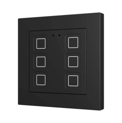 Выключатель Zennio Tecla RGB 55 X6 (ZVITR55X6A) (Антрацит)