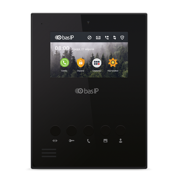 Монитор IP-видеодомофона BAS-IP AU-04LA Black