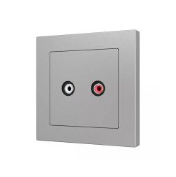 Накладка на RCA-розетку Zennio ZS55 830002306 (Серебро)