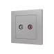 Накладка на RCA-розетку Zennio ZS55 830002306 (Серебро)
