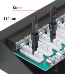 Патч-панель Cabeus PL-24-Cat.6-SH-Dual IDC (7234c)