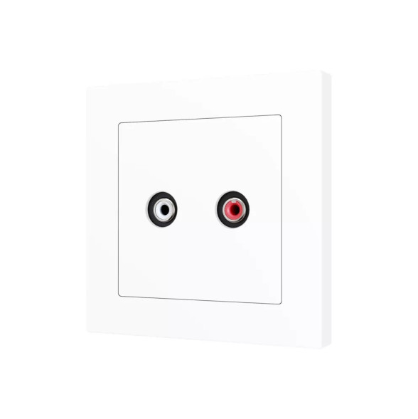 Накладка на RCA-розетку Zennio ZS55 830002309 (Матово-белый)