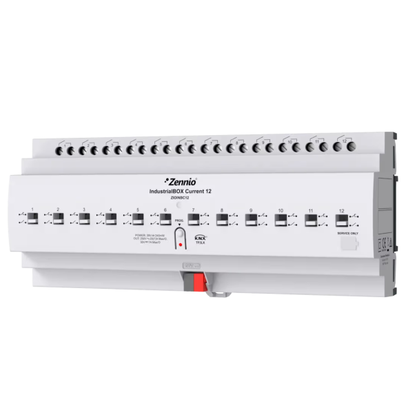 KNX-релейный актуатор Zennio IndustrialBOX Current 12 (ZIOINBC12)