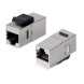 Адаптер проходной Cabeus CA-KJ-8p8c-C6-SH (RJ45-RJ45, CAT.6, FTP, Keystone Jack) (9682c)