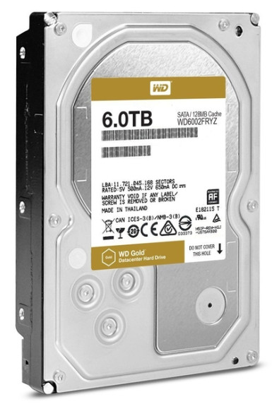 Жесткий диск Western Digital Gold WD6002FRYZ 6 Tb 7200 RPM SATA 3.0