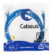 Патч-корд Cabeus PC-UTP-RJ45-Cat.5e-3m-BL-LSZH (9532c) (U/UTP, CAT.5E, LSZH, 3 м, синий)