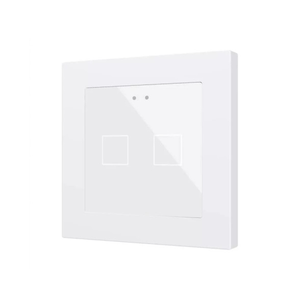 Выключатель Zennio Flat RGB 55 X2 (ZVIFR55X2W) (Белый)