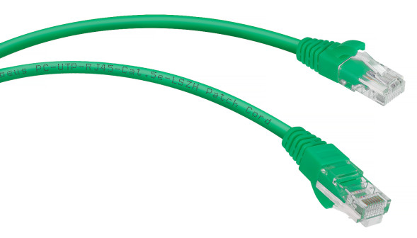 Патч-корд Cabeus PC-UTP-RJ45-Cat.5e-3m-GN-LSZH (9508c) (U/UTP, CAT.5E, LSZH, 3 м, зеленый)