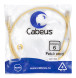 Патч-корд Cabeus PC-UTP-RJ45-Cat.6-1m-YL (8705c) (U/UTP, CAT.6, PVC, 1 м, желтый)