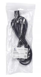 Кабель силовой оконцованный Cabeus PC-189-VDE-1.0-3M (10811c) (C13–C14, 10 A, 3x1.00 мм², 3 м, черный)