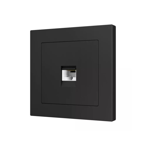 Накладка на RJ45-розетку Zennio ZS55 830001205 (Антрацит)
