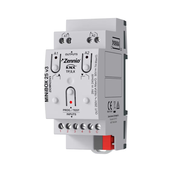 KNX-релейный актуатор Zennio MINiBOX 25 v3 (ZIOMN25V3)