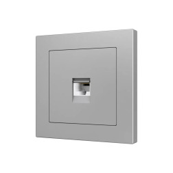 Накладка на RJ45-розетку Zennio ZS55 830001206 (Серебро)