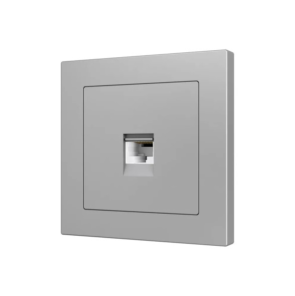 Накладка на RJ45-розетку Zennio ZS55 830001206 (Серебро)