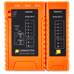 Тестер кабельный Lanmaster LAN-TST-WRM-310-POE