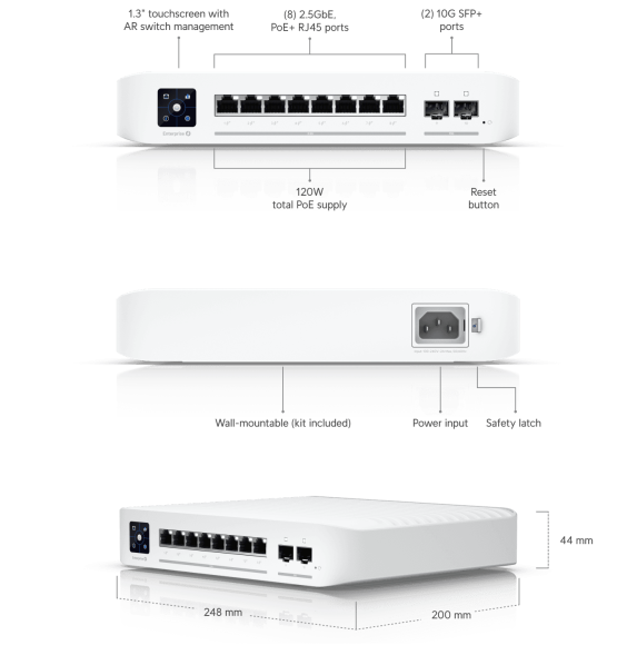 Коммутатор Ubiquiti UniFi Switch Enterprise 8 PoE