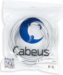 Кабель Cabeus FTP-4P-Cat.5e-SOLID-LSZH-GY-25 (10441c-7) (F/UTP, CAT.5E, LSZH, 25 м, серый)