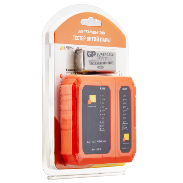Тестер кабельный Lanmaster LAN-TST-WRM-300