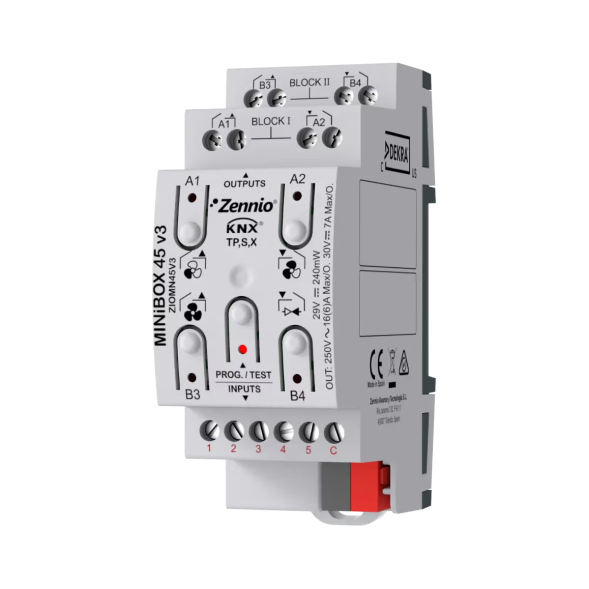 KNX-релейный актуатор Zennio MINiBOX 45 v3 (ZIOMN45V3)