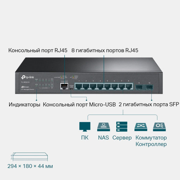 Коммутатор TP-Link Omada SG3210
