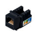 Адаптер проходной Cabeus KJ-RJ45-Cat.5e-90-BK (RJ45-DIDC, CAT.5E, UTP, Keystone Jack) (9482c)