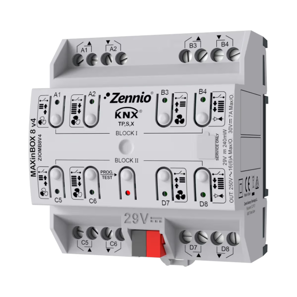 KNX-релейный актуатор Zennio MAXinBOX 8 v4 (ZIOMB8V4)
